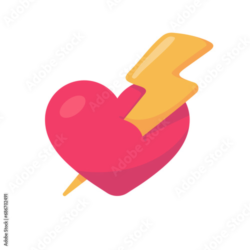 Broken heart. Pink Heart is heartbroken and hurt from divorce from her lover.