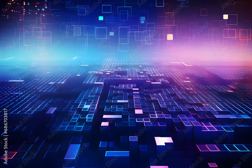 Abstract modern futuristic colorful technology background Abstract modern futuristic colorful technology background