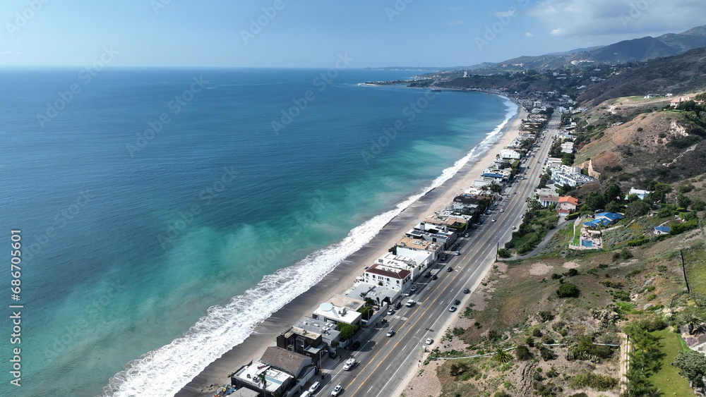 Malibu Beach At Los Angeles In California United States. Paradisiac Beach Scenery. Seascape Landmark. Malibu Beach At Los Angeles In California United States. Malibu Beach At Los Angeles In California United States. Paradisiac Beach Scenery. Seascape Landmark. Malibu Beach At Los Angeles In California United States.