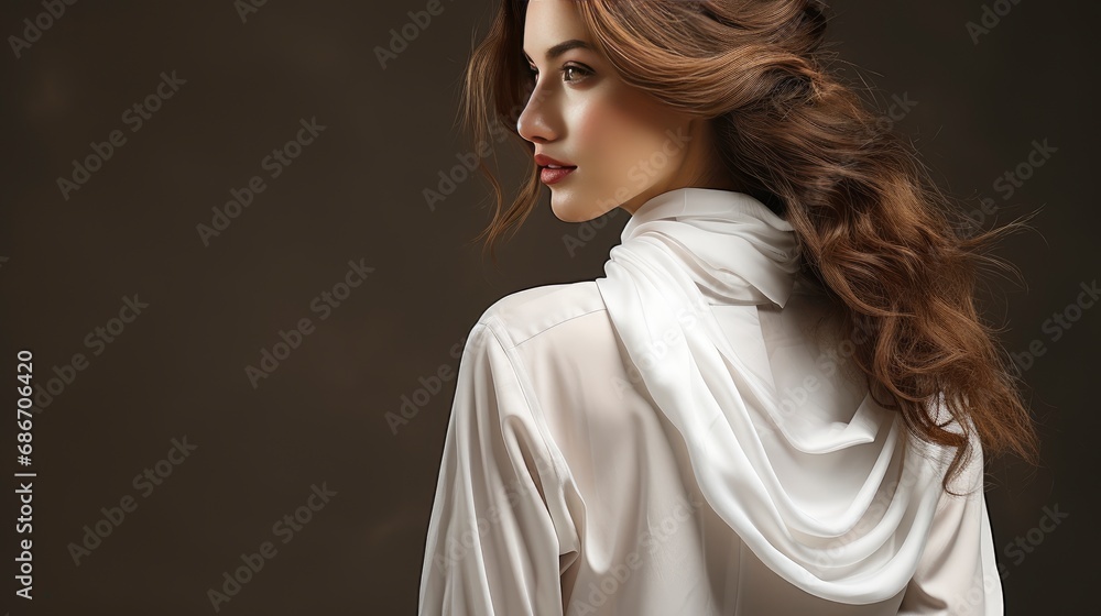Back View Woman Stretching Her Arm,  Background HD For Designer