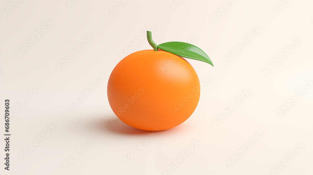 orange with leaf orange with leaf