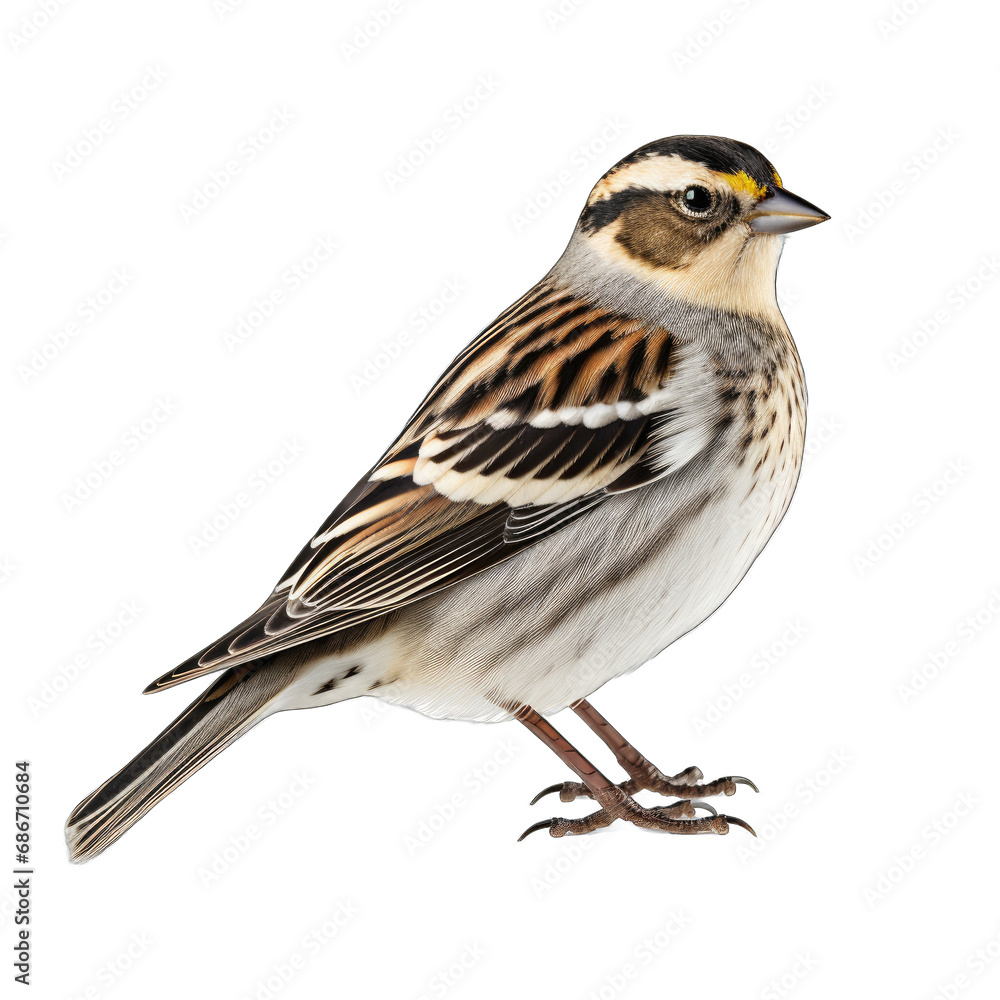 Lapland Longspur isolated on transparent background