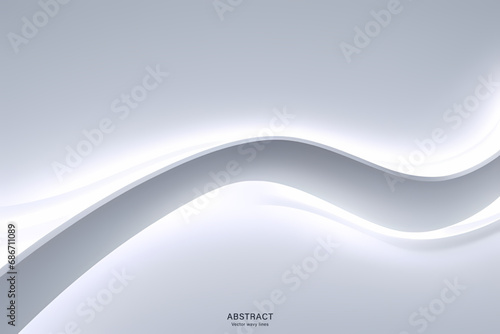 Abstract Light White Background. colorful wavy design wallpaper. creative graphic 2 d illustration. trendy fluid cover with dynamic shapes flow.