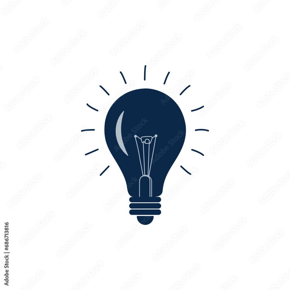 Three light bulbs in a vector set symbolize a successful business concept. Three light bulbs in a vector set symbolize a successful business concept.
