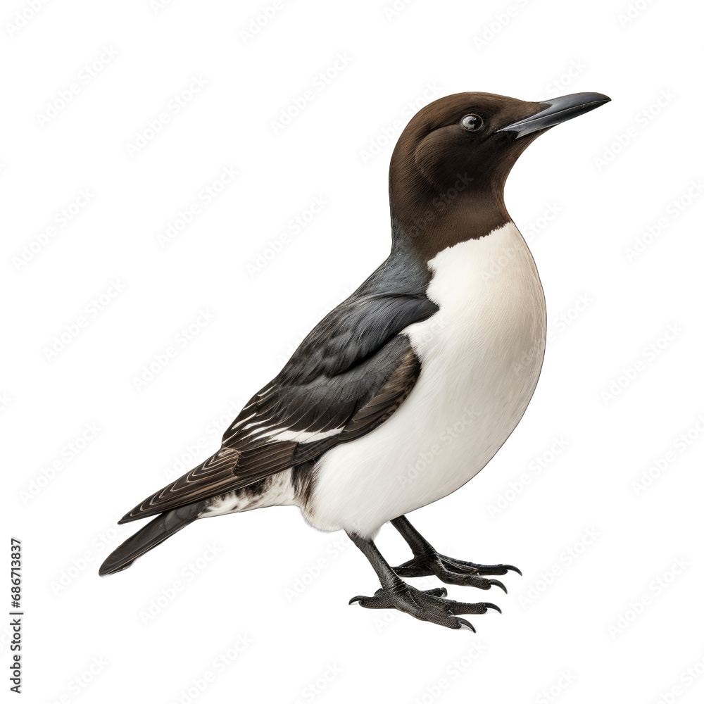 Obraz premium Common Murre isolated on transparent background