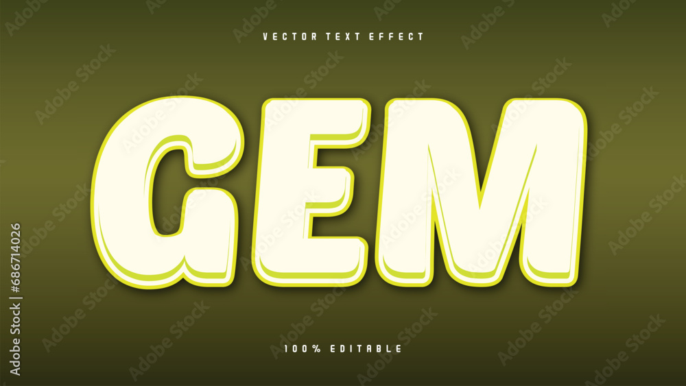 Free vector gem text effect Free vector gem text effect