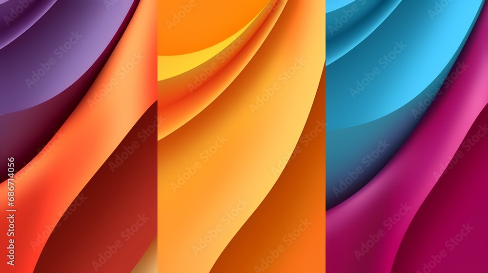 Set of colorful abstract backgrounds. Vector illustration for your graphic design.
