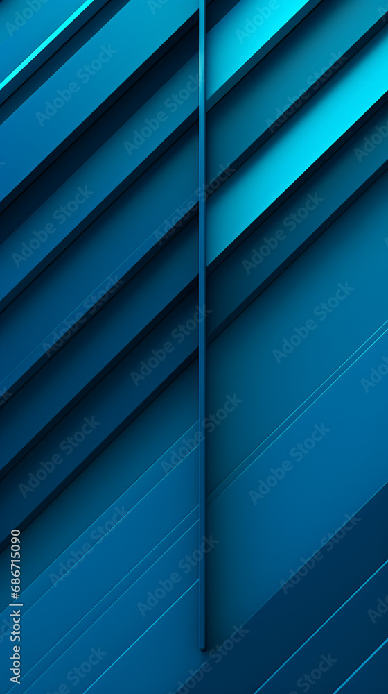 Fototapeta premium Blue backdrop with diagonal dashes, in the style of urban simplicity, teal shades, patterned created with Generative Ai