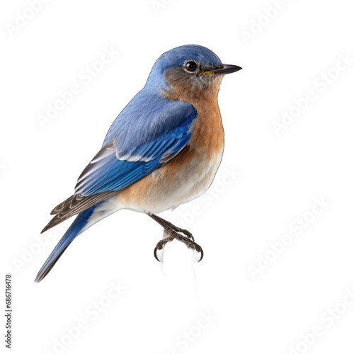 Eastern Bluebird isolated on transparent background