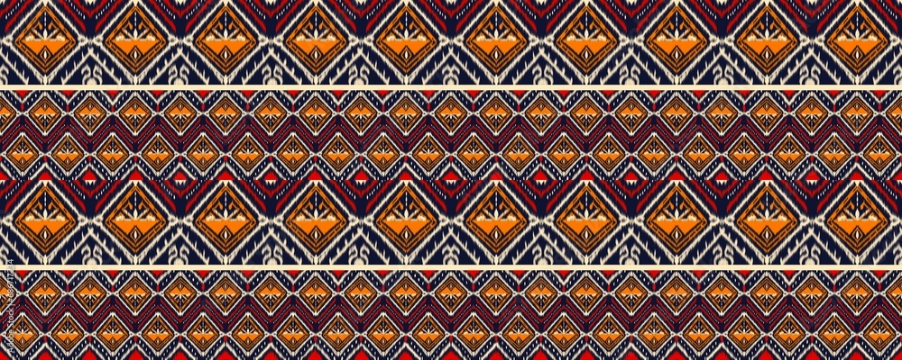 Pattern, fabric, seamless, abstract background, bright colors, hand drawn, textiles, clothing, apparel, packaging, etc.
