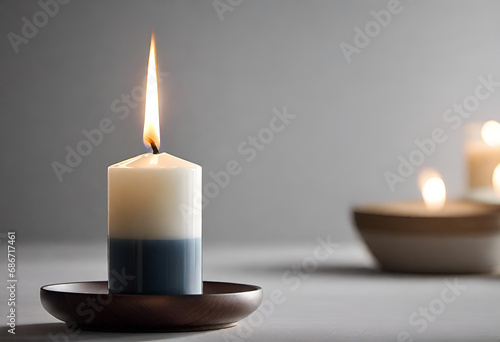 candle on minimal background