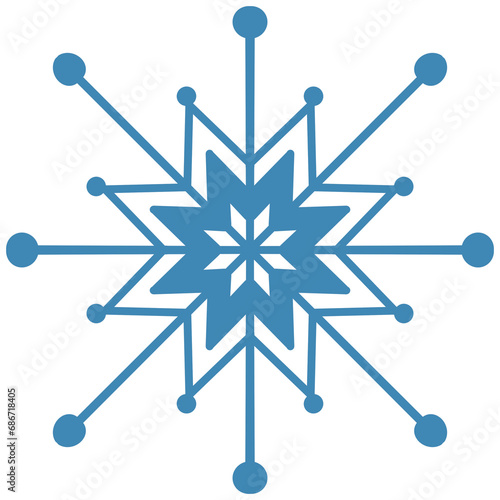 Snowflakes design shape and colors blue gold black for Christmas day and winter season.