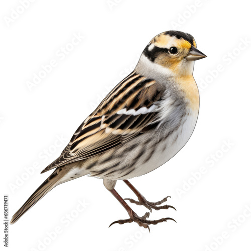 Lapland Longspur isolated on transparent background