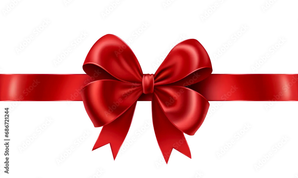 red ribbon bow isolated on transparent background red ribbon bow isolated on transparent background