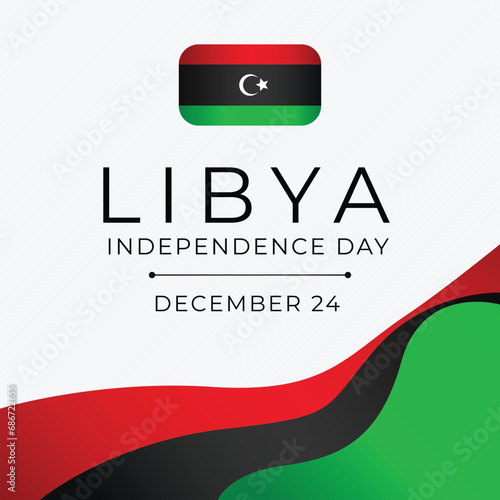 Flyers honoring Libya Independence Day or promoting associated events can include vector images concerning the holiday. design of flyers, celebratory materials. photo