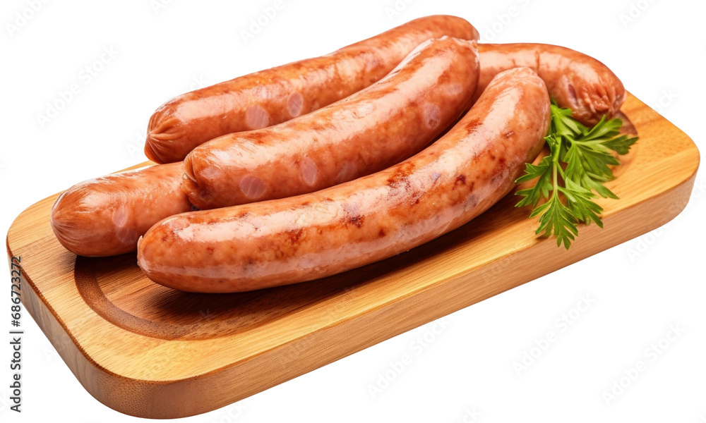 sausage isolated on transparent background