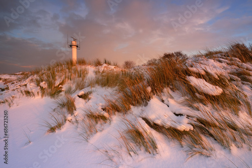 Zima na wybrzeżu Morza Bałtyckiego