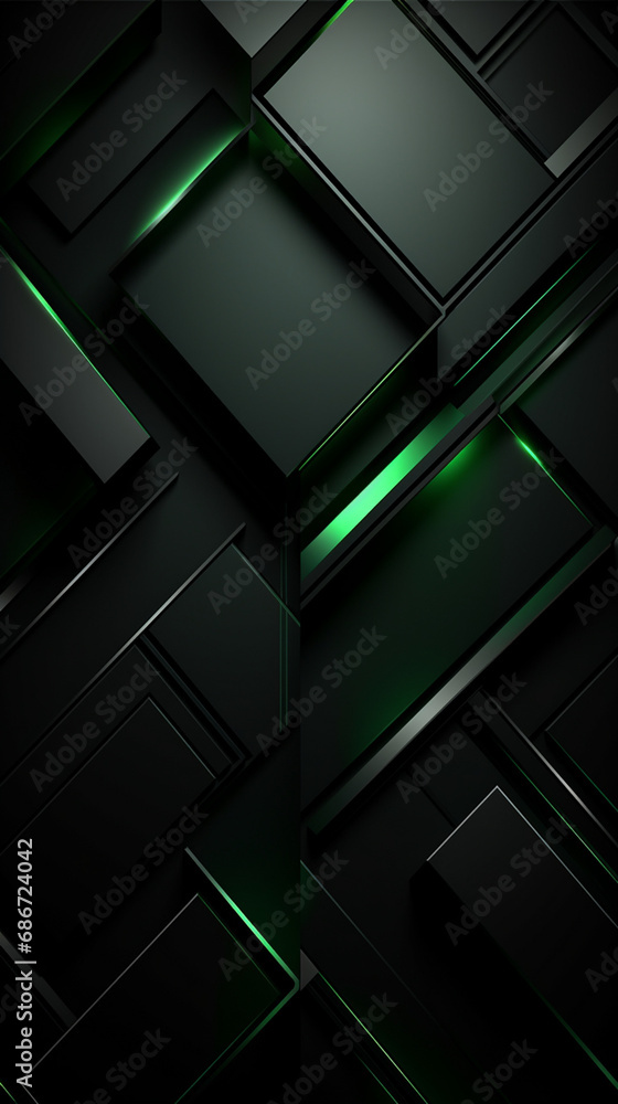 wallpaper for device, black with green accents, minimalist created with Generative Ai wallpaper for device, black with green accents, minimalist created with Generative Ai