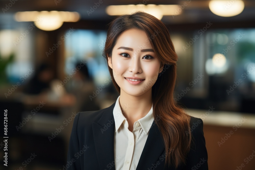 Professional Asian Businesswoman in a Corporate Environment
Professional Asian Businesswoman in a Corporate Environment