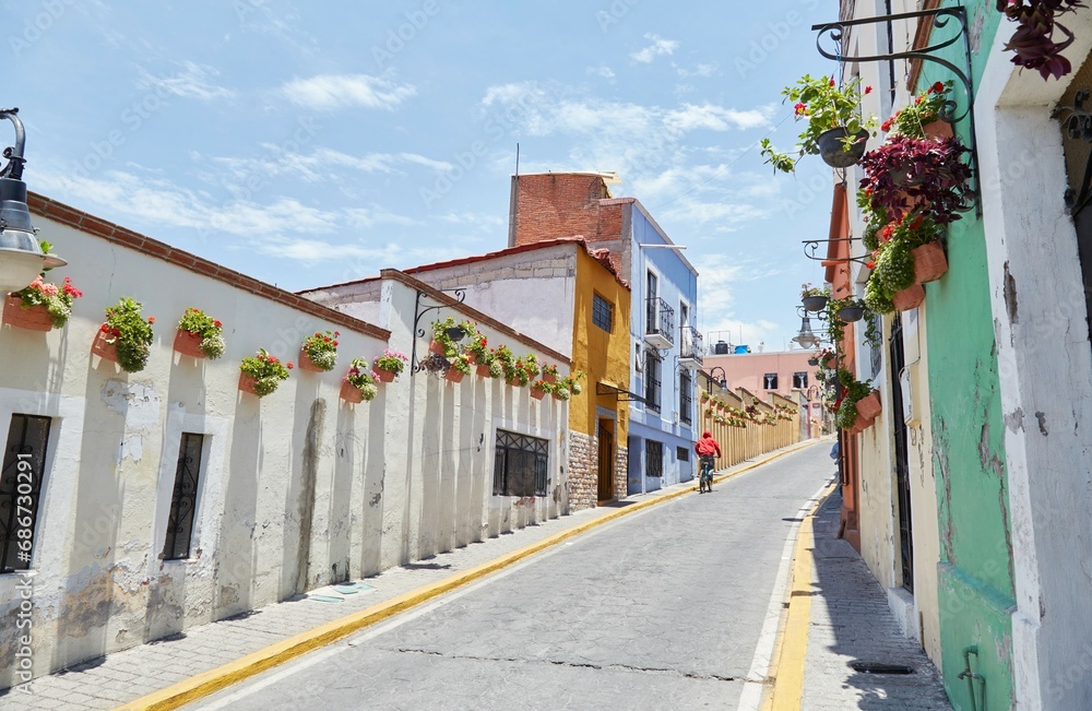 Obraz premium The Magic Town of Atlixco, the City of Flowers, located in Puebla state