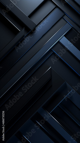 wallpaper for devices, black with Navy Blue accents, minimalist, creative created with Generative Ai