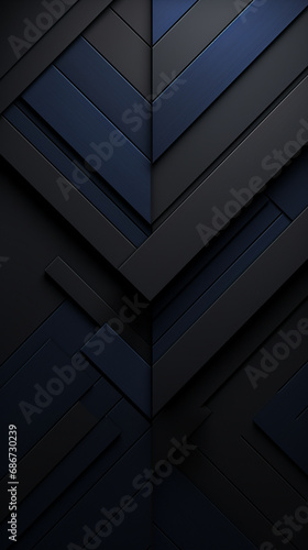 wallpaper for devices, black with Navy Blue accents, minimalist, creative created with Generative Ai