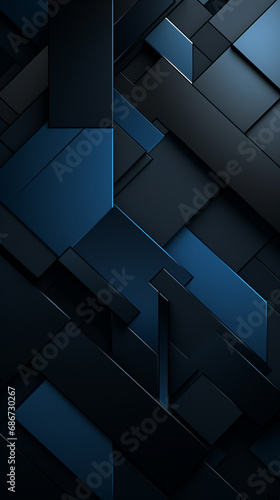 wallpaper for devices, black with Navy Blue accents, minimalist, creative created with Generative Ai