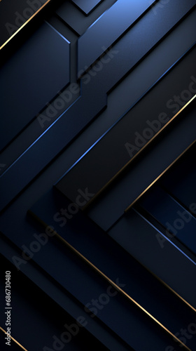 wallpaper for devices, black with Navy Blue accents, minimalist, creative created with Generative Ai