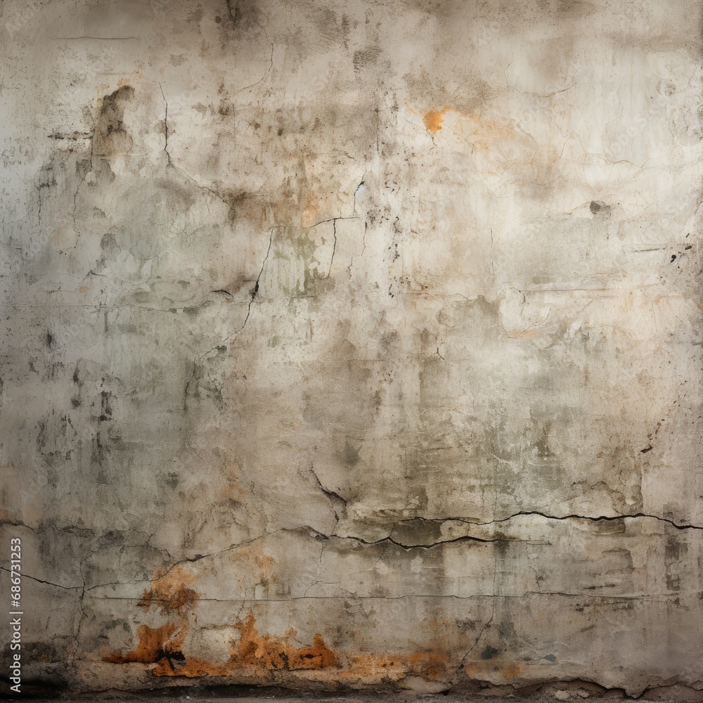 Obraz premium Soft grey concrete texture wall background, generative ai