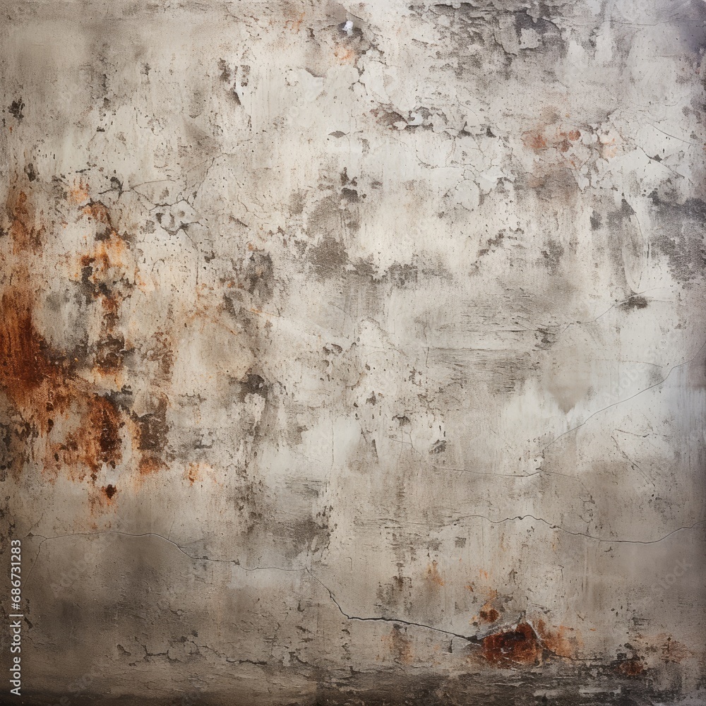 Obraz premium Soft grey concrete texture wall background, generative ai