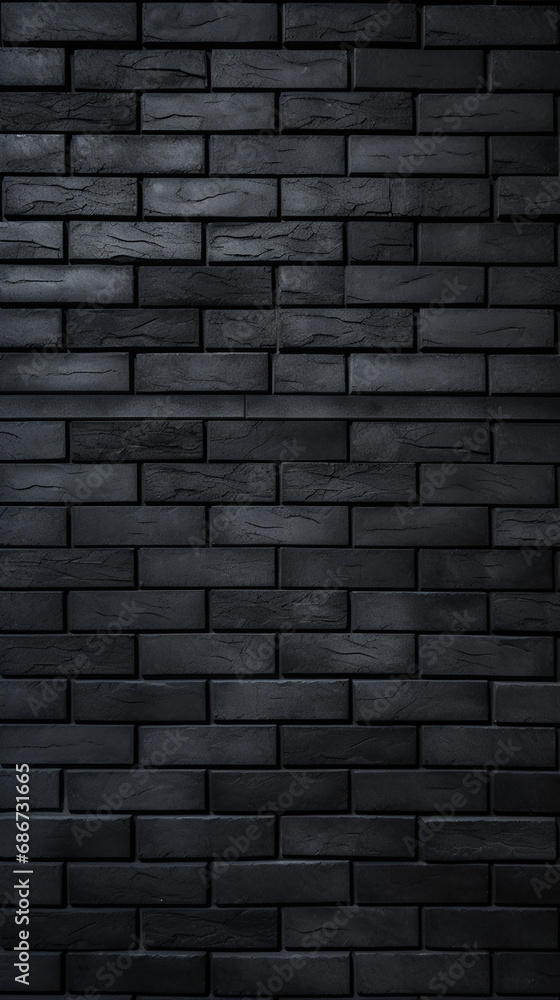 black brick wall stock photo, clean minimalist lines, minimalist designs created with Generative Ai