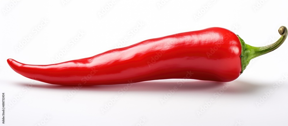 Chili pepper isolated on white background. Red cayenne pepper Chili pepper isolated on white background. Red cayenne pepper