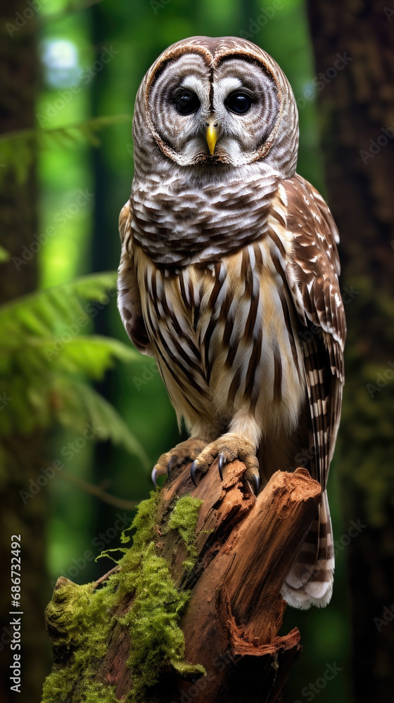 Spotted Owl close up Spotted Owl close up