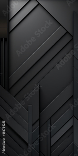 Minimalist black dark background mobile phone Wallpaper created with Generative Ai