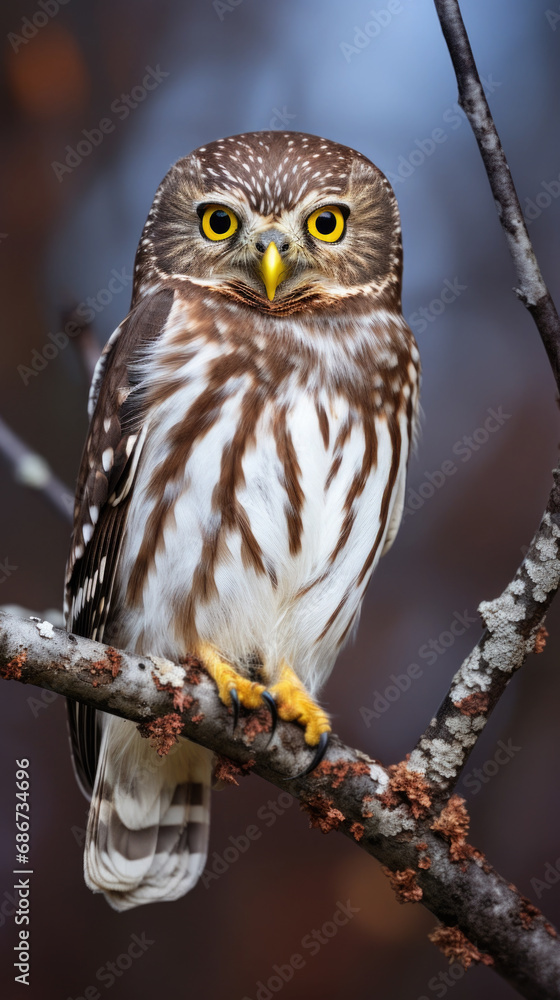 Northern Pygmy-Owl close up Northern Pygmy-Owl close up