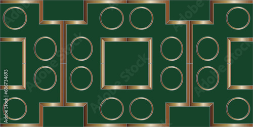 Abstract  geometric background. Dynamic shapes composition. Seamless pattern with symmetric geometric ornament. Ornamental mosaic texture.