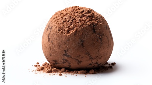 a round brown ball of chocolate