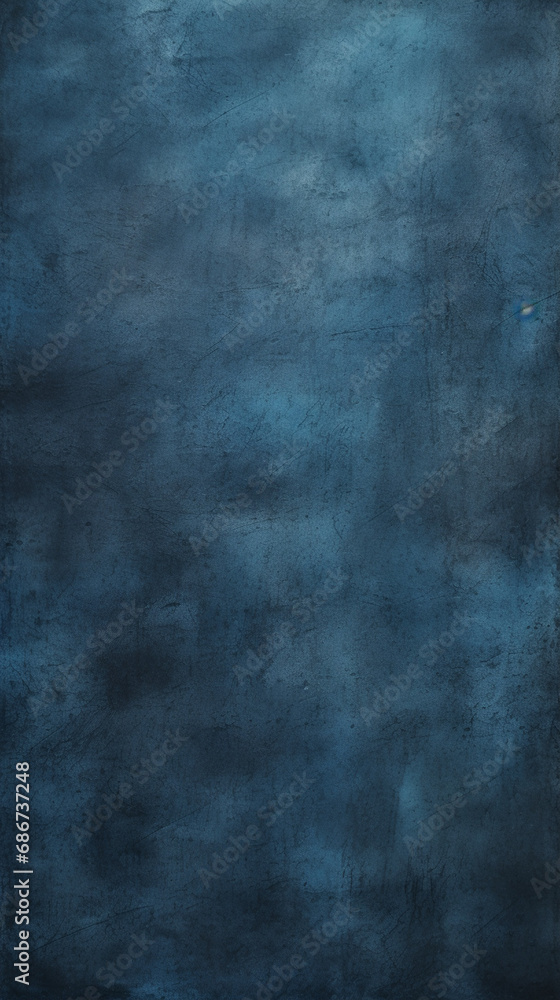 Fototapeta premium background image of texture plaster on the wall in dark blue black tones in grunge style created with Generative Ai