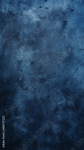 background image of texture plaster on the wall in dark blue black tones in grunge style created with Generative Ai