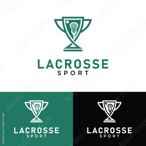 Lacrosse sport logo