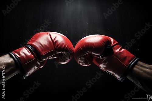 a pair of boxing gloves © Vladimir