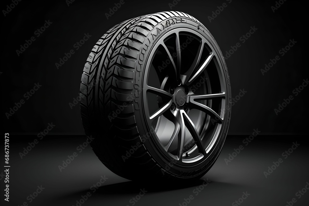 Tire Elegance, tires, simple background, sleek, modern