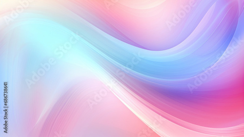 Abstract blurred gradient background. Pastel colorful waves. Candy colored delicate trendy backdrop.