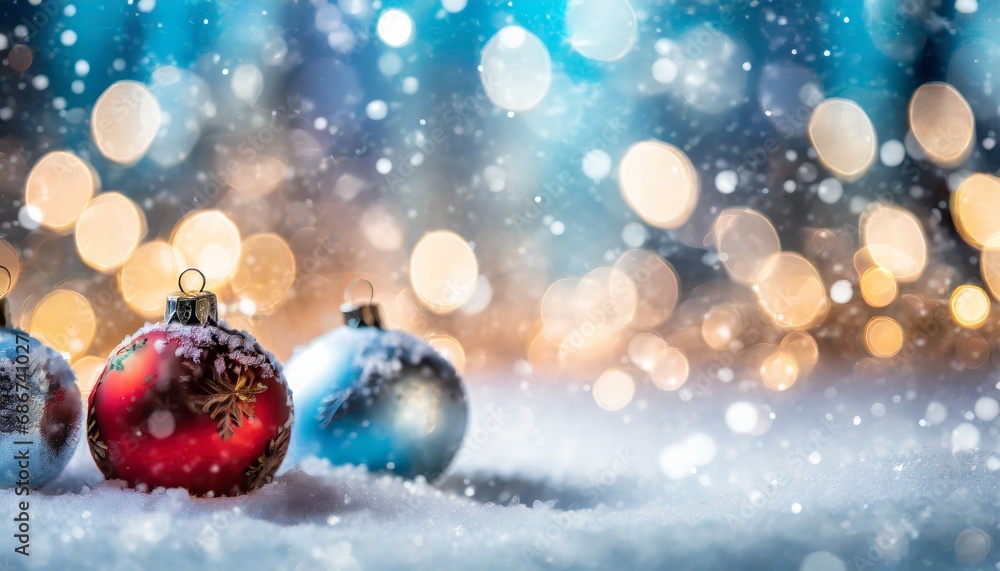 Blurred christmas background with christmas balls Blurred christmas background with christmas balls