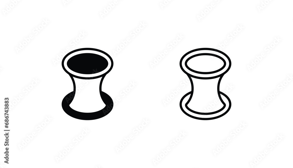 Space Hole icon design with white background stock illustration Space Hole icon design with white background stock illustration