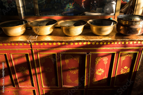 Interior of a monastery in Lhasa; Lhasa, Tibet, China photo