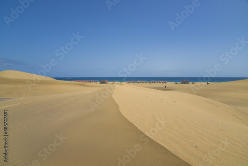 Dünenlandschaft auf der Insel Gran Canaria
