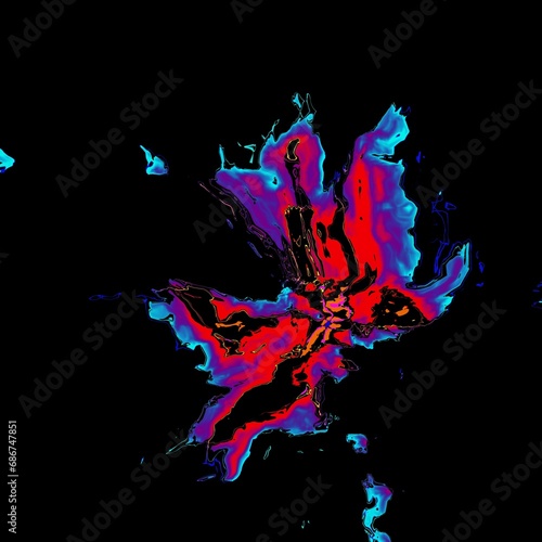 abstract splashes