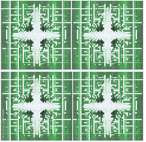 vintage christmas checkered seamless pattern background