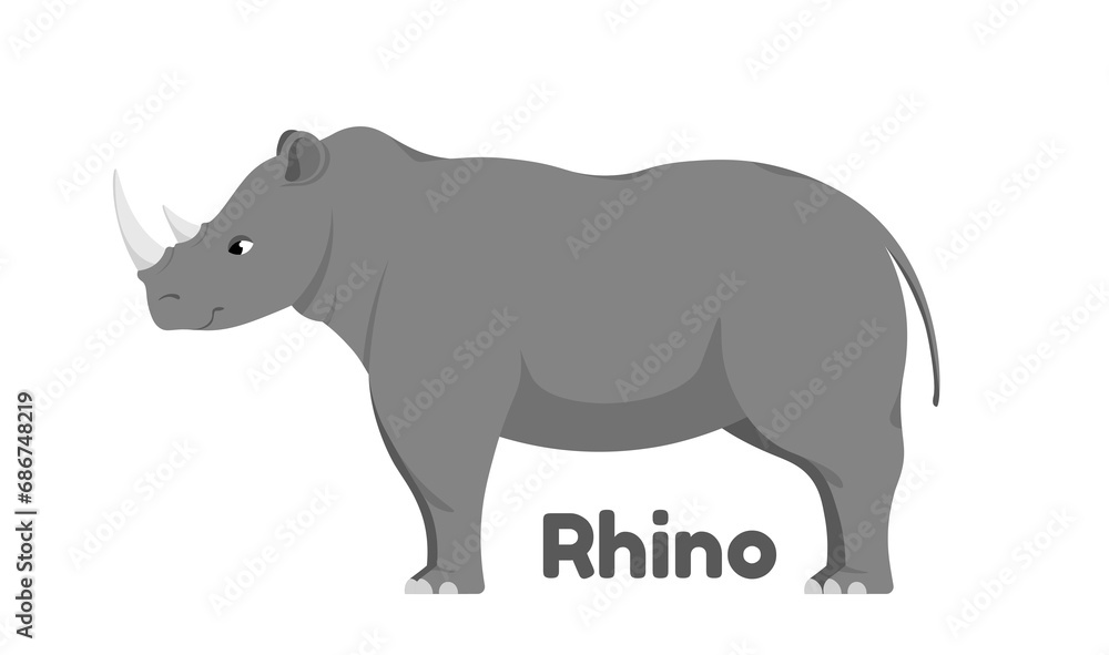 Fototapeta premium Wild African animal vector concept